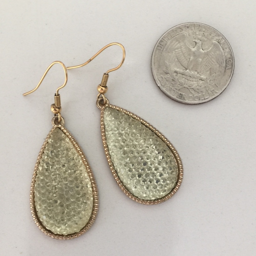 Gold sparkly earrings